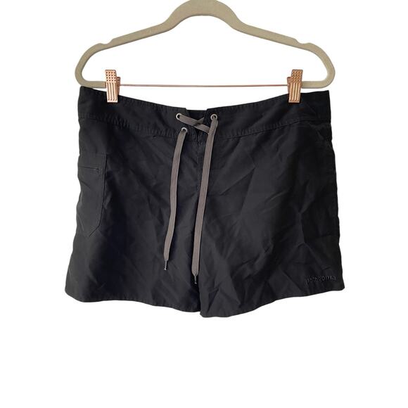 Patagonia Meridian Board Shorts Swim Trunks Swimwear Drawstring Black Size 6 - Picture 1 of 6